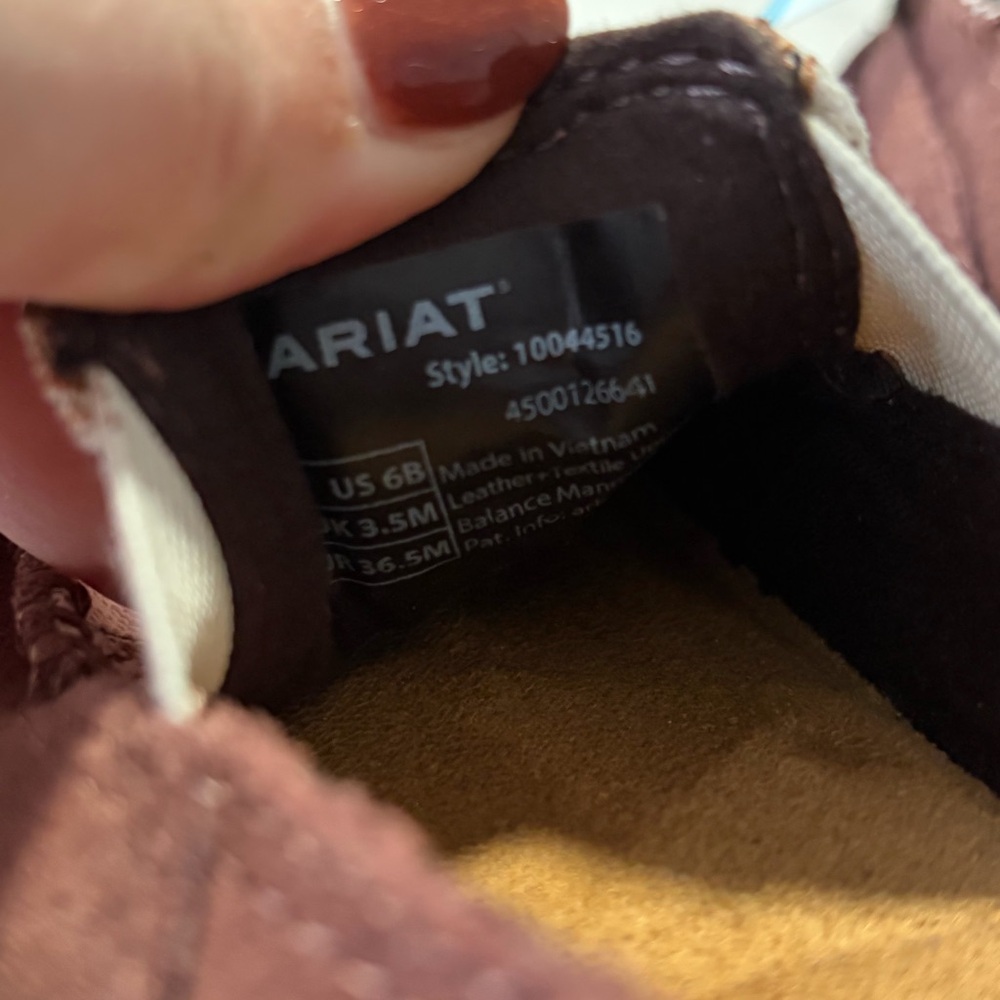 Ariat x Western Aloha Cruiser NWT size 6 Suede Slip On Loafers‎ Printed Canvas - Picture 7 of 12
